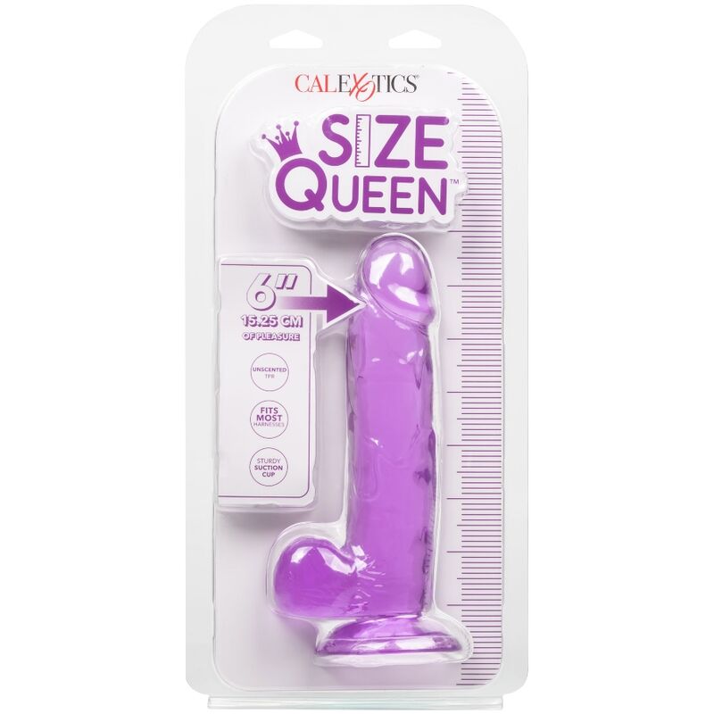 CALEXOTICS - PURPLE QUEEN SIZE DILDO 15.3 CM