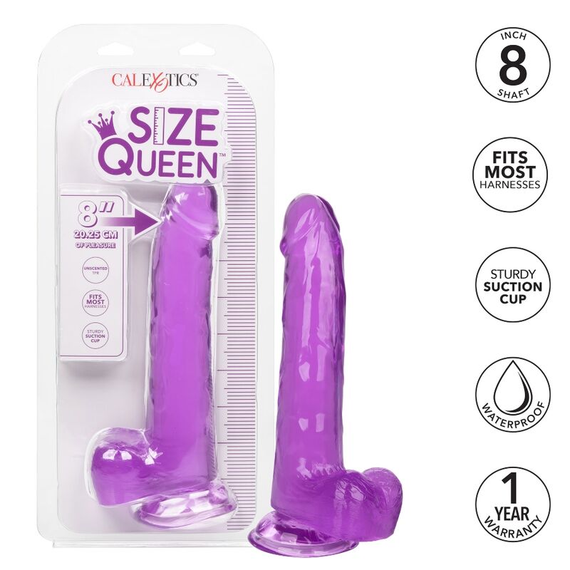 CALEXOTICS - QUEEN SIZE PURPLE DILDO 20.3 CM