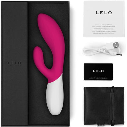 LELO - INA WAVE 2 SPECIAL LUXURY VIBRATOR CERISE MOVEMENT