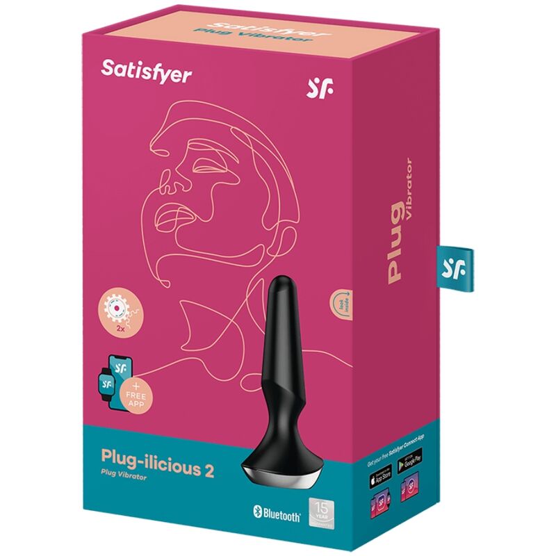 SATISFYER - ILICIOUS PLUG VIBRADOR 2 PLUG NEGRO