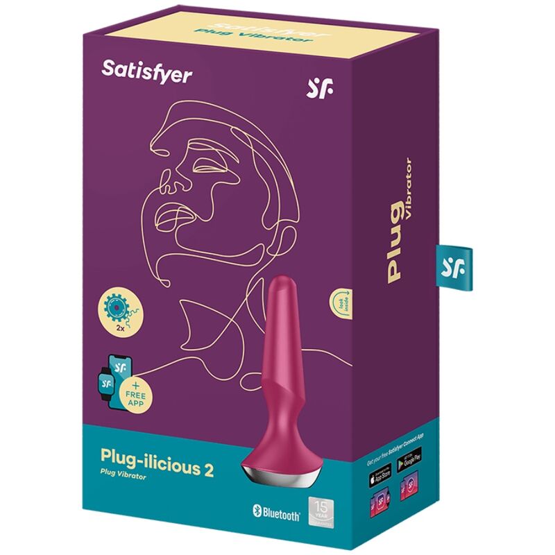 SATISFYER - ILICIOUS PLUG VIBRADOR 2 PLUG BERRY