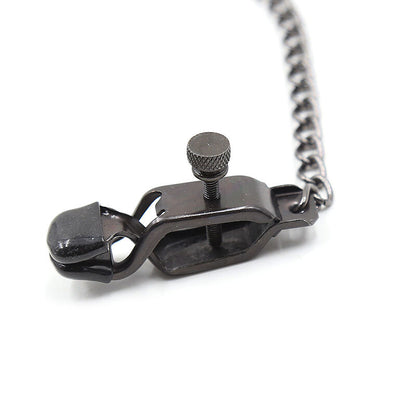 OHMAMA FETISH - METAL BRACELETS WITH BLACK CHAIN