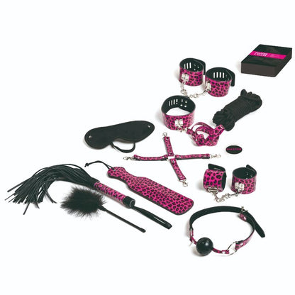 TEASE &amp; PLEASE - TEASE AND ADJUST 13 MAGENTA BONDAGE ACCESSORIES