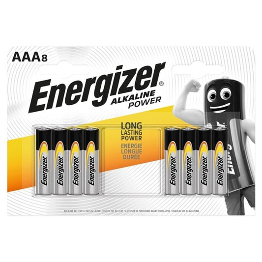 ENERGIZER - Pilas alcalinas AAA LR03 (8 unidades)