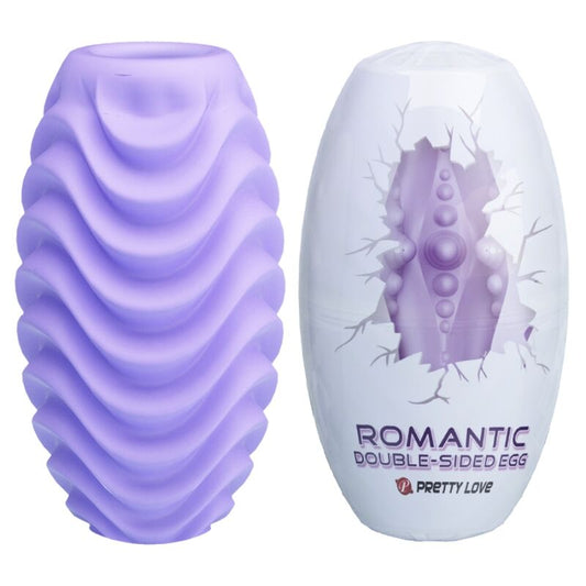 PRETTY LOVE - HUEVO MASTURBADOR MORADO DE DOBLE CARA