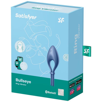 SATISFYER - ANILLO VIBRADOR BLUE BULLSEYE APP