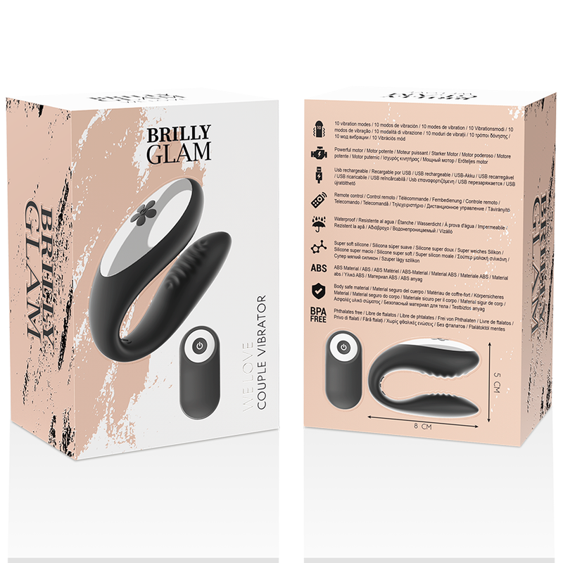 BRILLY GLAM - AMAMOS A SOCIOS CONTROL REMOTO NEGRO