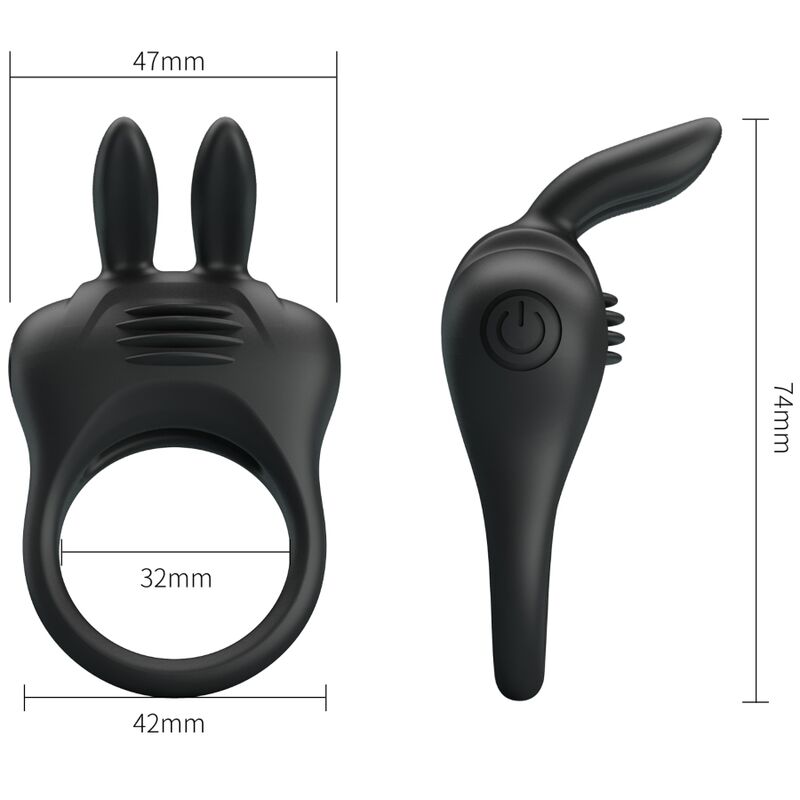PRETTY LOVE - ANILLO VIBRADOR DAVION RABBIT