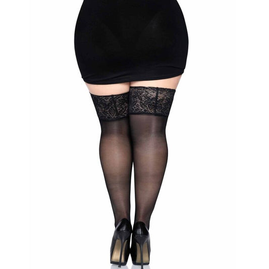 MALLAS AUTOADHESIVAS NEGRAS LEG AVENUE CON AJUSTE DE ANCHO DE TALLA ÚNICA