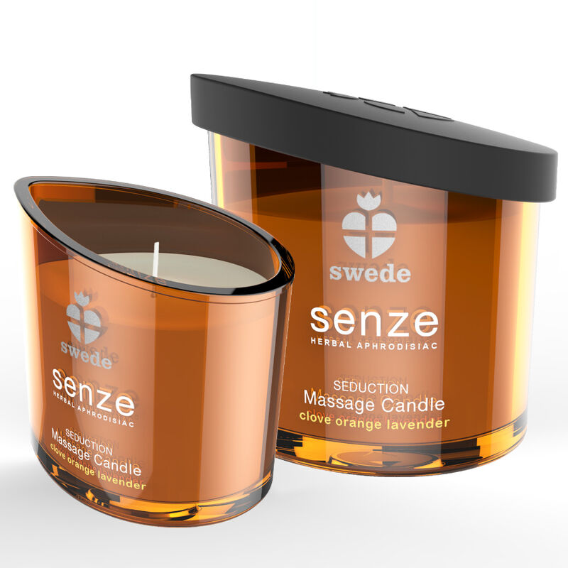 SUECO - VELA DE MASAJE SENZE SEDUCTION - CLAVO, NARANJA, LAVANDA