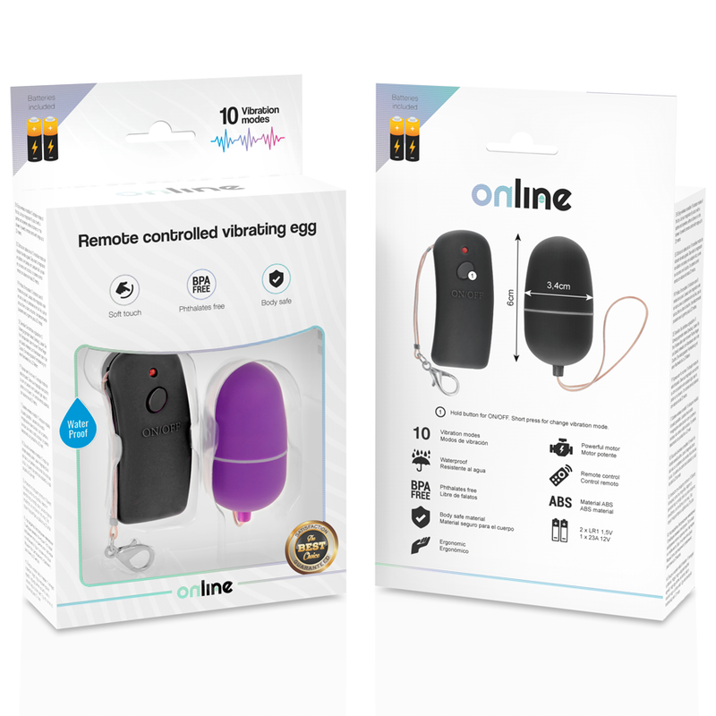 EN LÍNEA - HUEVO VIBRANTE CON CONTROL REMOTO LILS