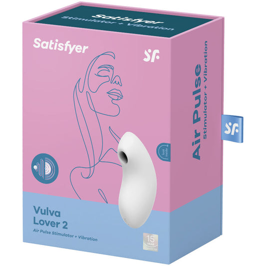 ESTIMULADOR Y VIBRADOR SATISFYER VULVA LOVER 2 - AZUL