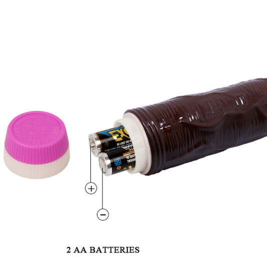 BAILE - VIBRADOR WAVES OF PLEASURE 23 CM MARRÓN