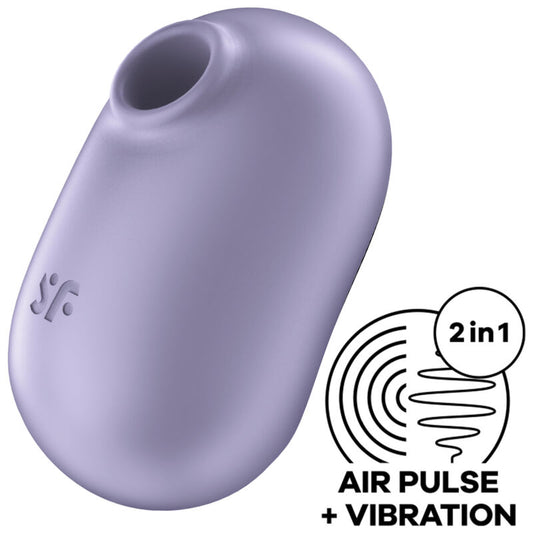SATISFYER - PRO TO GO 2 VIOLETA ESTIMULADOR Y VIBRADOR DE DOBLE PULSO DE AIRE