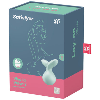 SATISFYER - VIBRADOR DE APLICACIÓN VIVA LA VULVA 3 VERDE