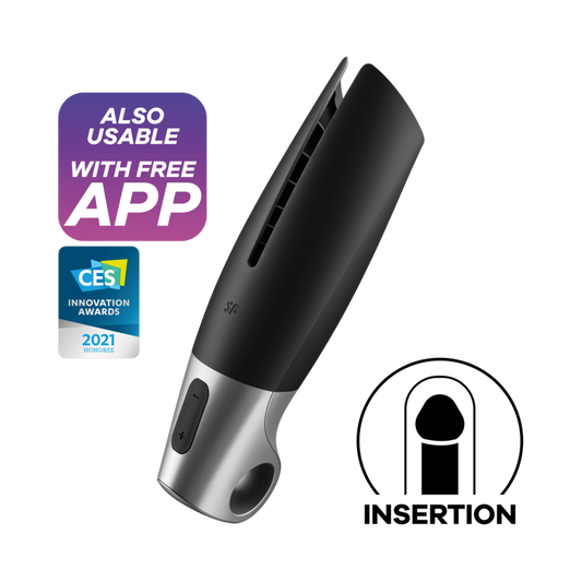 SATISFYER - MASTURBADOR BLACK POWER
