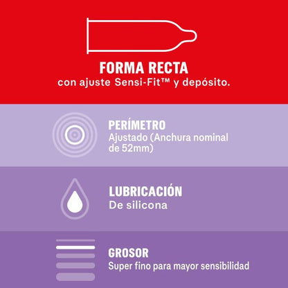 DUREX - LENTES DE CONTACTO TOTAL SENSITIVE 12 UNIDADES