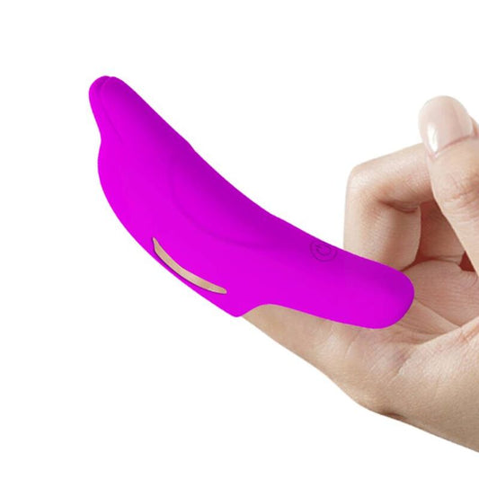 PRETTY LOVE - POTENTE ESTIMULADOR DE DEDOS DELPHINI MORADO