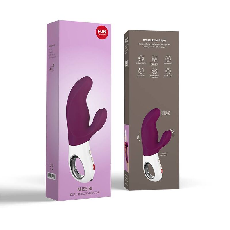 FUN FACTORY - VIBRADOR MISS BI DUAL GRAPE BLANCO