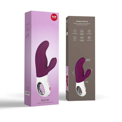 FUN FACTORY - VIBRADOR MISS BI DUAL GRAPE BLANCO