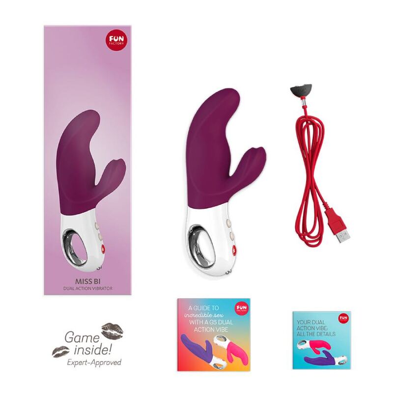 FUN FACTORY - VIBRADOR MISS BI DUAL GRAPE BLANCO