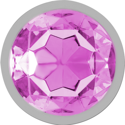 INTENSO - PLUG ANAL DE METAL DE ALUMINIO CRISTAL ROSA TALLA M