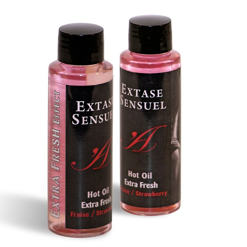 SENSUAL EXTASE - MASSAGE OIL WITH EXTRA FRESH STRAWBERRY EFFECT 100 ML