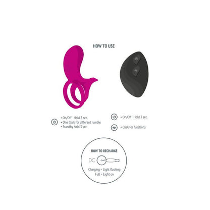 XOCOON - ANILLO ESTIMULADOR PARA PAREJAS FUCSIA