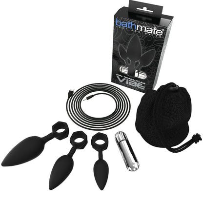 BATHMATE - TAPONES DE ENTRENAMIENTO CON VIBRADOR ANAL