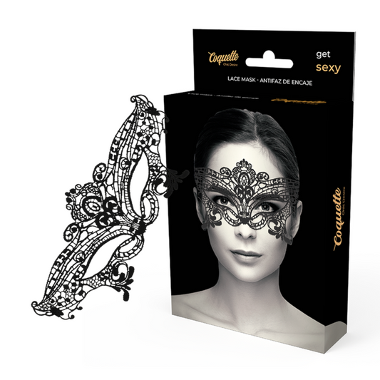 COQUETTE CHIC DESIRE - MASCARILLA ANCHA DE ENCAJE NEGRO