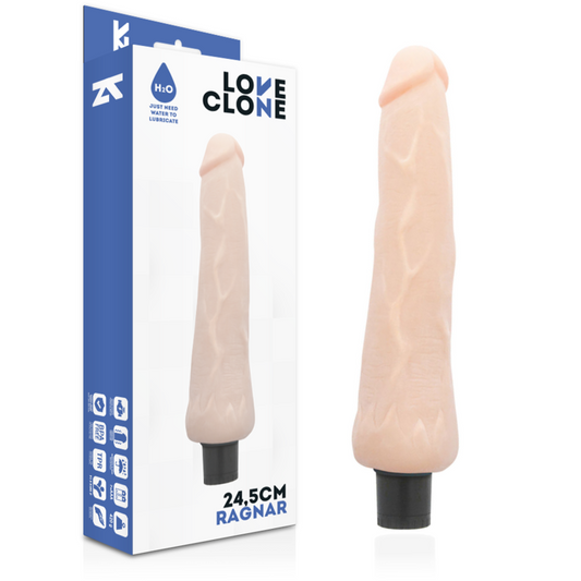 LOVECLONE - VIBRADOR AUTOLUBRICANTE RAGNAR 24,5 CM -O- 3,5 CM