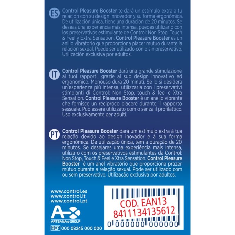 CONTROL - ANILLO VIBRADOR PARA MEJORAR EL PLACER