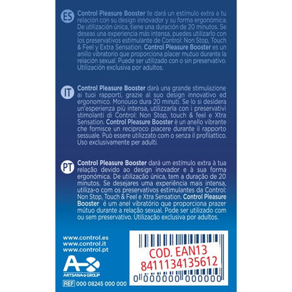 CONTROL - ANILLO VIBRADOR PARA MEJORAR EL PLACER