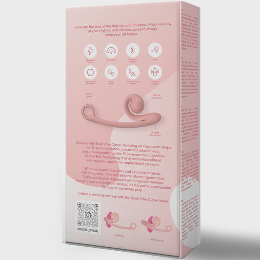 SNAIL VIBE - ORANGE CURVE VIBRATOR