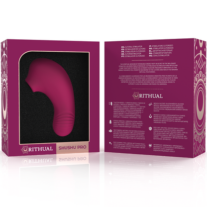 RITUAL - ESTIMULADOR DE CLÍTORIS DE BOLSILLO SHUSHU PRO 2 POTENTES MOTORES ORQUÍDEA