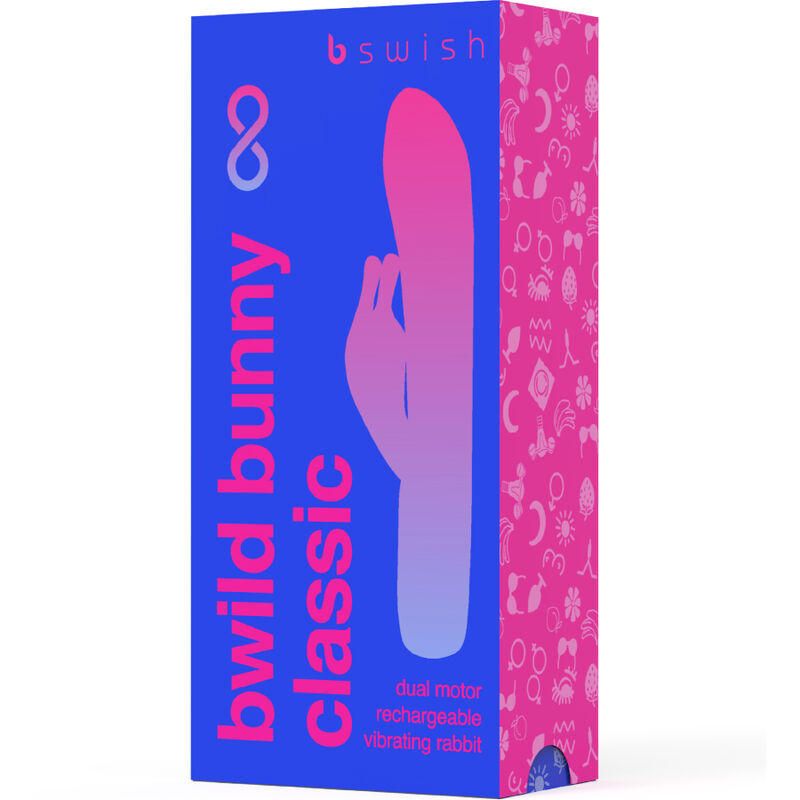 B SWISH - BWILD BUNNY INFINITE CLASSIC RECHARGEABLE BLUE SILICONE VIBRATOR