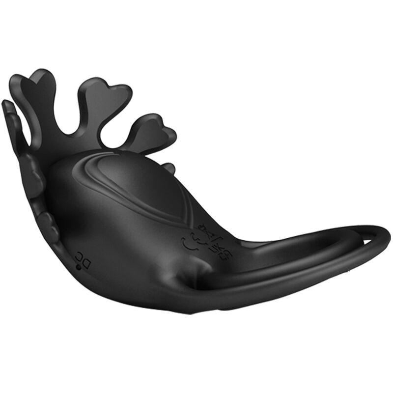 PRETTY LOVE - ANILLO VIBRADOR RUBÉN 7 VIBRACIONES DE SILICONA NEGRA