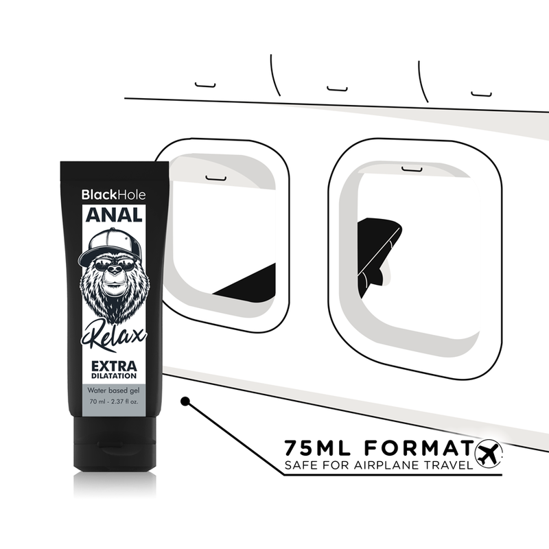 AGUJERO NEGRO - GEL DE DILATACIÓN ANAL A BASE DE AGUA 70 ML