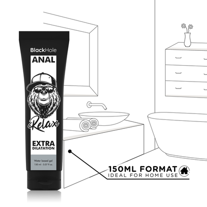 AGUJERO NEGRO - GEL DE DILATACIÓN ANAL A BASE DE AGUA 150 ML