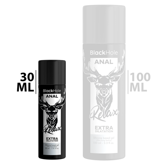 AGUJERO NEGRO - GEL DE SILICONA PARA DILATACIÓN ANAL 30 ML