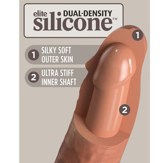KING COCK - ARNÉS AJUSTABLE CÓMODO DE ÉLITE CON DILDO DE 17,8 CM
