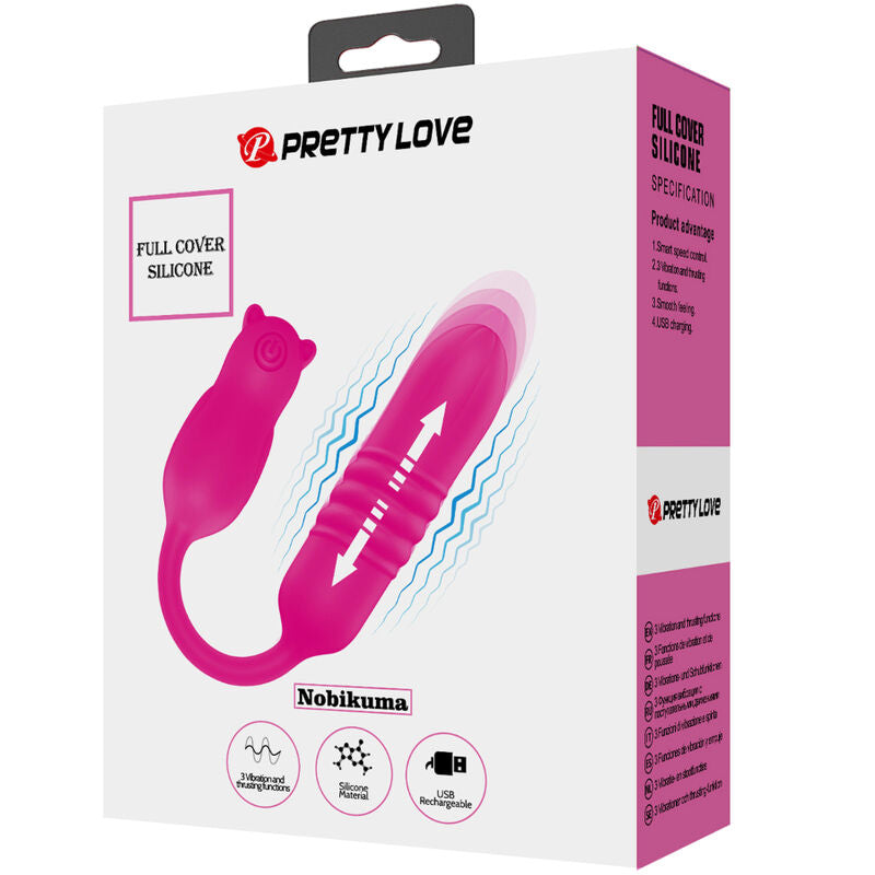 PRETTY LOVE - BALA VIBRANTE DE SILICONA ROSA NOBIKUMA