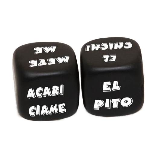 DIABLO PICANTE - 2 DADOS DE AO E PARTE DO CORPO