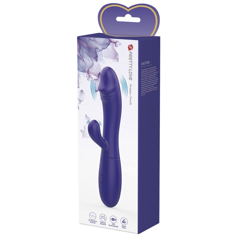 PRETTY LOVE - VIBRADOR JUVENIL Y ESTIMULADOR DEL PUNTO G VIOLETA