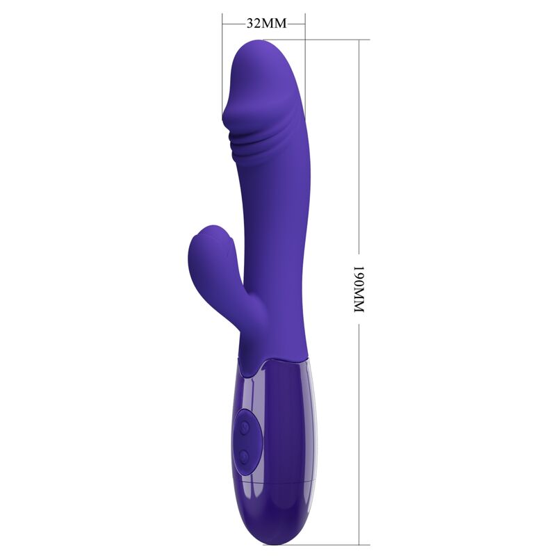 PRETTY LOVE - VIBRADOR JUVENIL Y ESTIMULADOR DEL PUNTO G VIOLETA