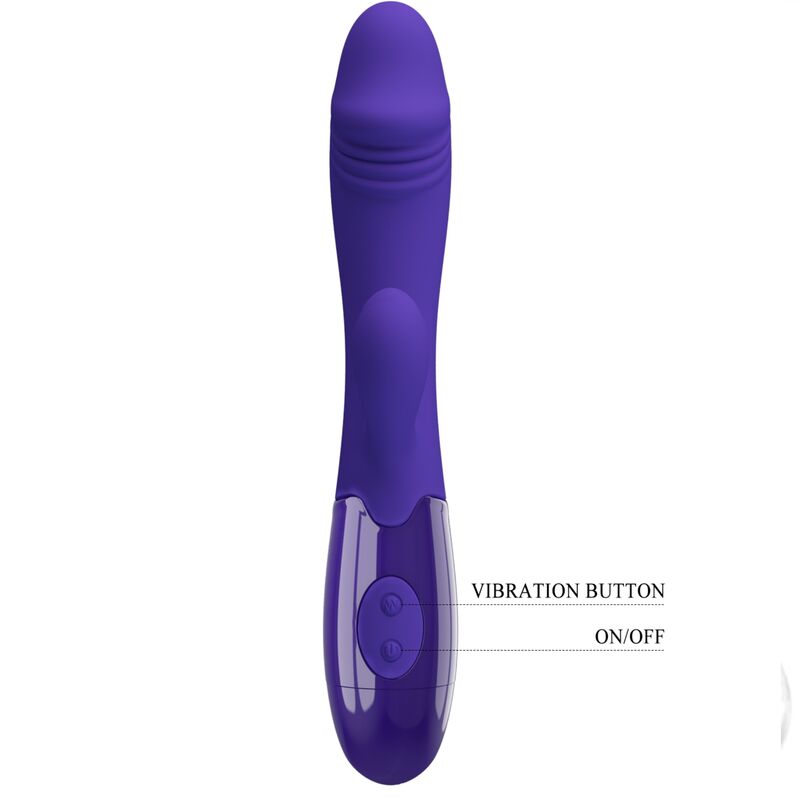 PRETTY LOVE - VIBRADOR JUVENIL Y ESTIMULADOR DEL PUNTO G VIOLETA