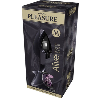 ALIVE - MINI PLUG DE PLACER ANAL DE METAL ROSA TALLA M