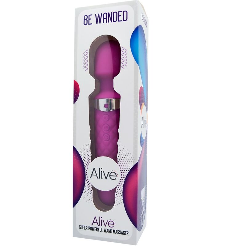 MASAJEADOR VIBRADOR ALIVE BE WANDED MORADO
