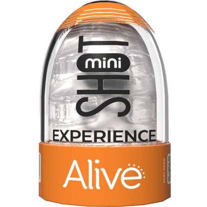 MINI MASTURBADOR TRANSPARENTE ALIVE - SHOT EXPERIENCE