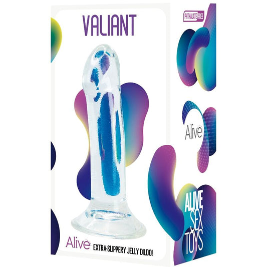 VIVO - PENE REALISTA VALIANT TRANSPARENTE 16 CM